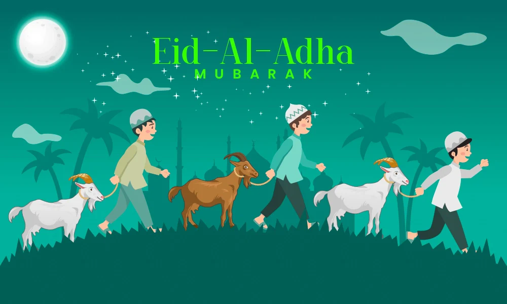 Eid ul Adha 2024 - Bakra Eid - Bari Eid - Hajj 2024 - Muslim Festival - BBQ - Eid ul Adha Greetings 2024 - Eid Mubarak